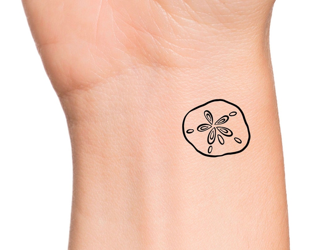 Sand Dollar Temporary Tattoo - Etsy