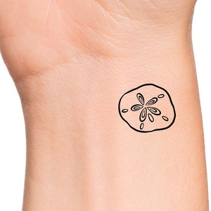 Sand Dollar Temporary Tattoo