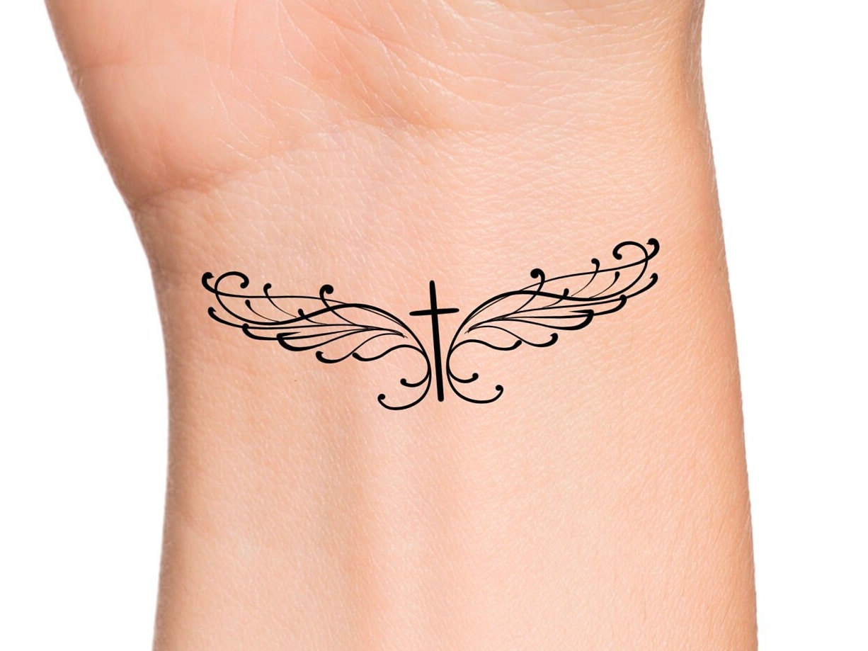 6hrs Permanent Demon  Angel Wings Tattoos