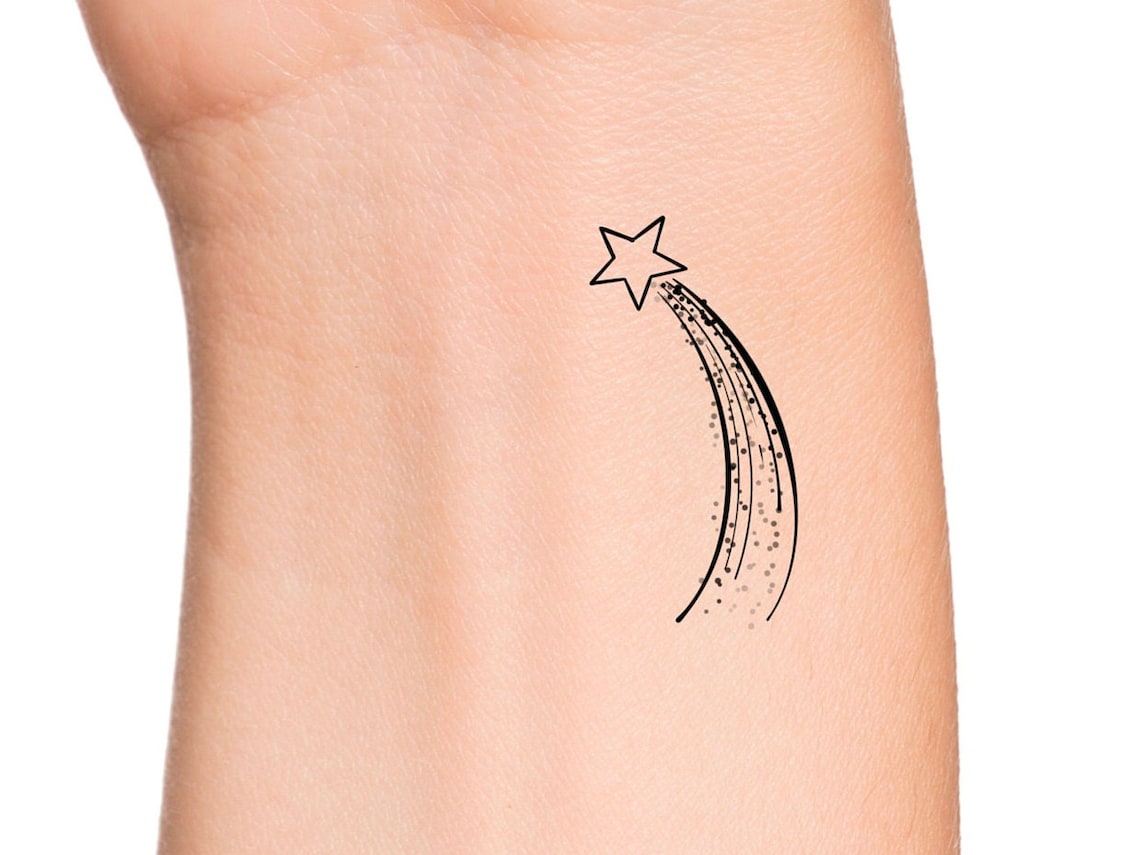 Shooting Stars Temporary Tattoo Etsy