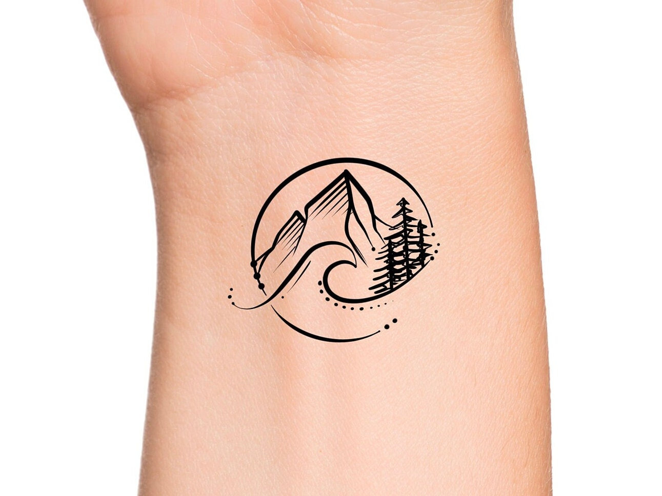 10 Stunning Feminine Mountain Tattoo Designs