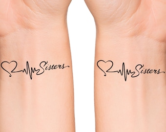 Heartbeat Tattoos Etsy