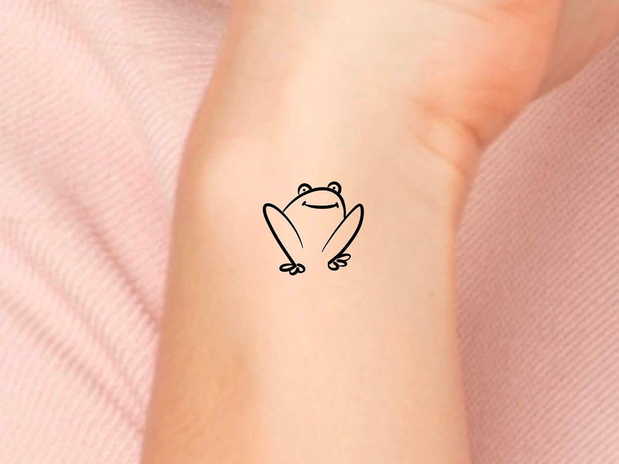 Simple Frog Temporary Tattoo / Basic Frog Tattoo / Small Frog - Etsy