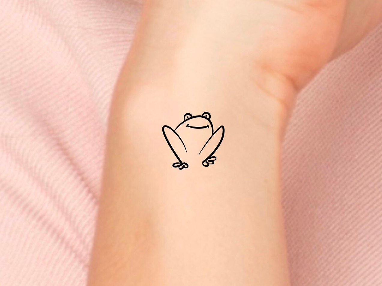 Frog Temporary Tattoo  Set of 3  Tatteco