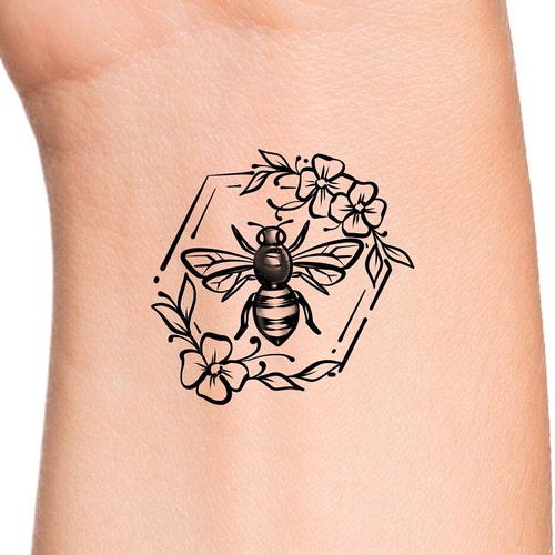 Bumblebee Temporary Tattoo / Bee Tattoo / Bumble Bee Tattoo / Etsy