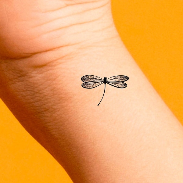 Small Dragonfly Tattoo - Etsy