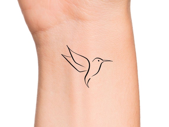 Tiny hummingbirds memorial tattoo for grandparents 💕 #hummingbirdtatt... |  TikTok
