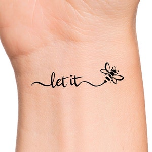 Let it Bee Temporary Tattoo