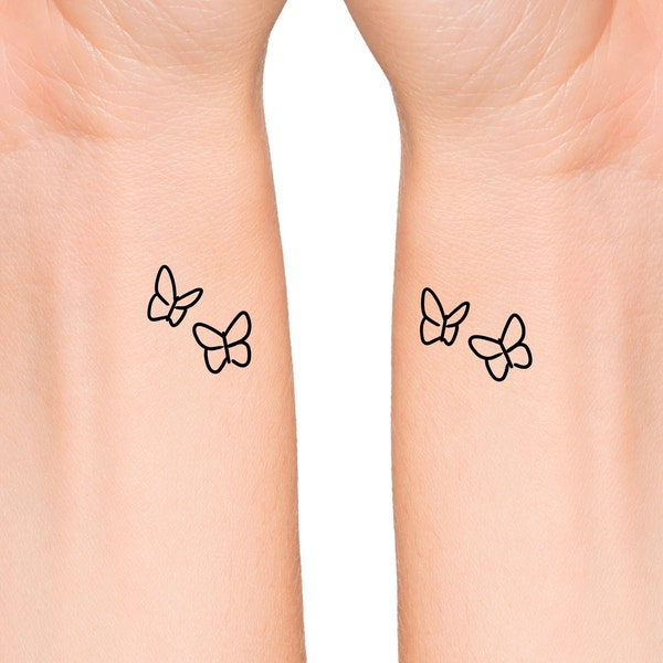 Butterfly Matching Tattoos / best friend tattoos / sister tattoos / mother daughter tattoos