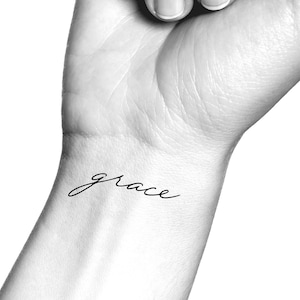 Grace Temporary Tattoo