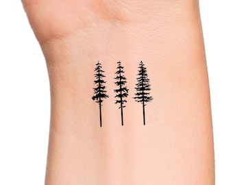3 Trees Temporary Tattoo