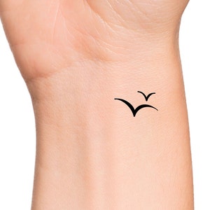 Birds Silhouette Temporary Tattoo / small birds tattoo on wrist / animal tattoos