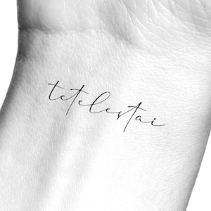 Tetelestai Temporary Tattoo / Religious Tattoo / Jesus Tattoo