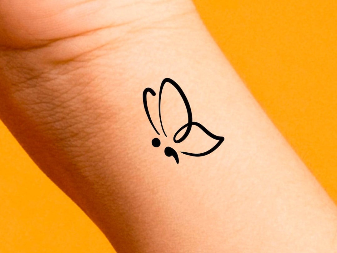 Semi Colon and Butterfly Tattoo Meaning