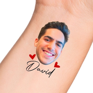 Bachelorette Tattoos / Grooms Face Tattoo Bachelorette Party Favor