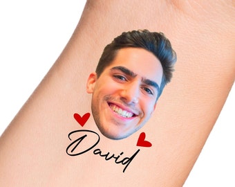Bachelorette Tattoos / Grooms Face Tattoo Bachelorette Party Favor
