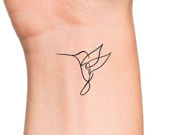 Hummingbird Tattoos - Etsy Australia Hummingbird Tattoos - Etsy Australia