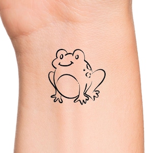 Happy Frog Temporary Tattoo / frog tattoos