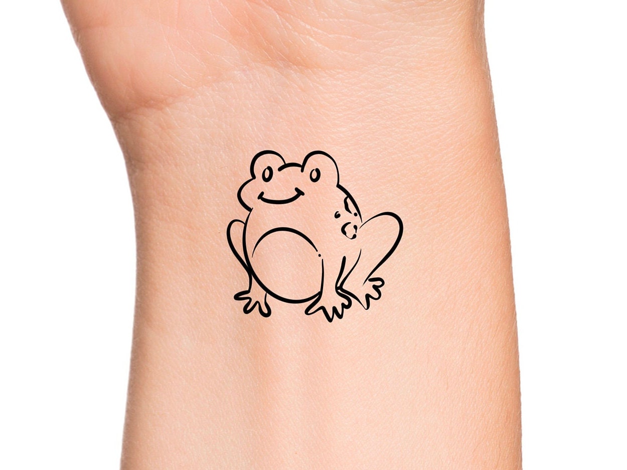 Frog Fake Tattoo - Etsy