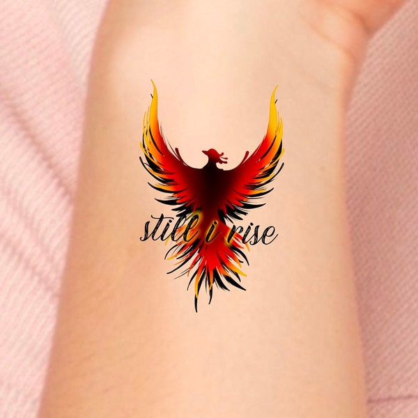 Still I Rise Phoenix Temporary Tattoo