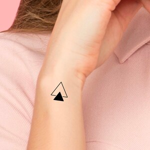 2 Triangles Temporary Tattoo