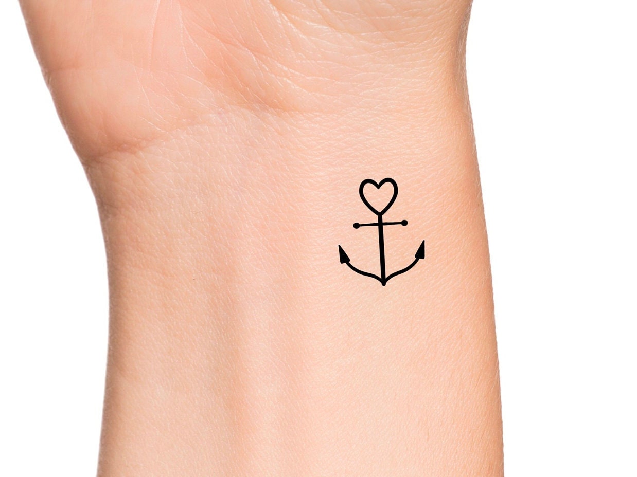 anchor infinity tattoos on hip