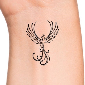 Phoenix Temporary Tattoo