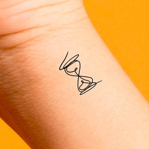 Hourglass Temporary Tattoo