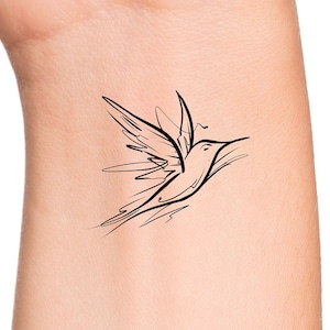 Hummingbird Temporary Tattoo