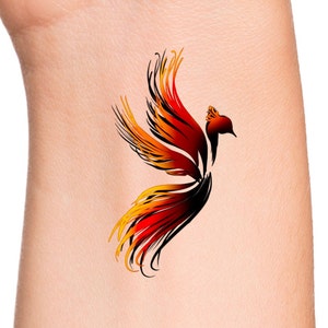 Phoenix Rising Temporary Tattoo