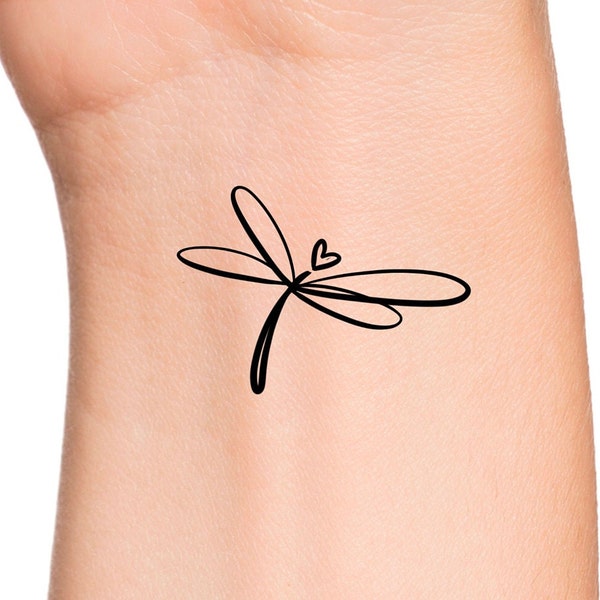 Dragonfly Temporary Tattoo / insect tattoo / animal tattoo / still I rise tattoo
