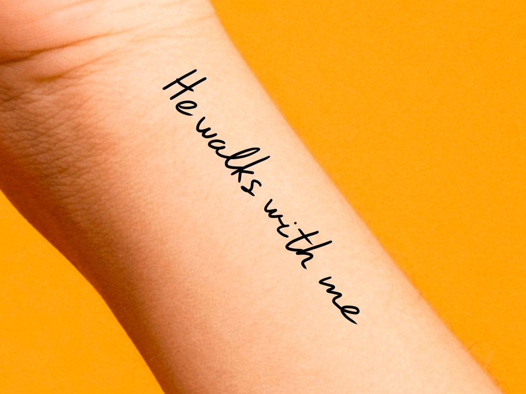 he-walks-with-me-temporary-tattoo-etsy