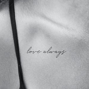 Love Always Temporary Tattoo