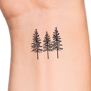 3 Trees Temporary Tattoo