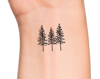 3 Trees Temporary Tattoo