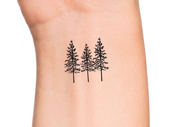 30+ Simple and Easy Pine Tree Tattoo Designs for Natural l… | Flickr