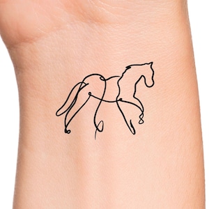 Horse Temporary Tattoo / animal tattoos / horse love tattoo