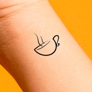 Tea Cup Temporary Tattoo