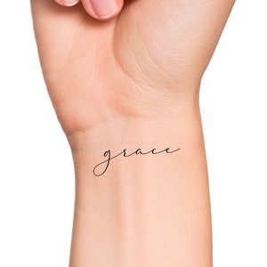 Grace Temporary Tattoo