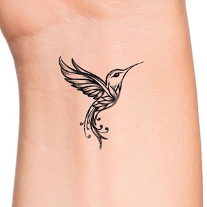Hummingbird Temporary Tattoo