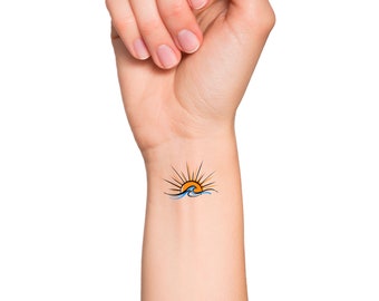 3D Temporary Tattoo Sticker Beautiful Black Butterfly Crown Cross Infinity  Sun Moon Text Feather Small Mix Popular Design Size 105x6CM  1PC   Amazonin Beauty