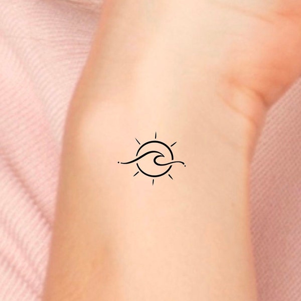 Sun Wave Temporary Tattoo