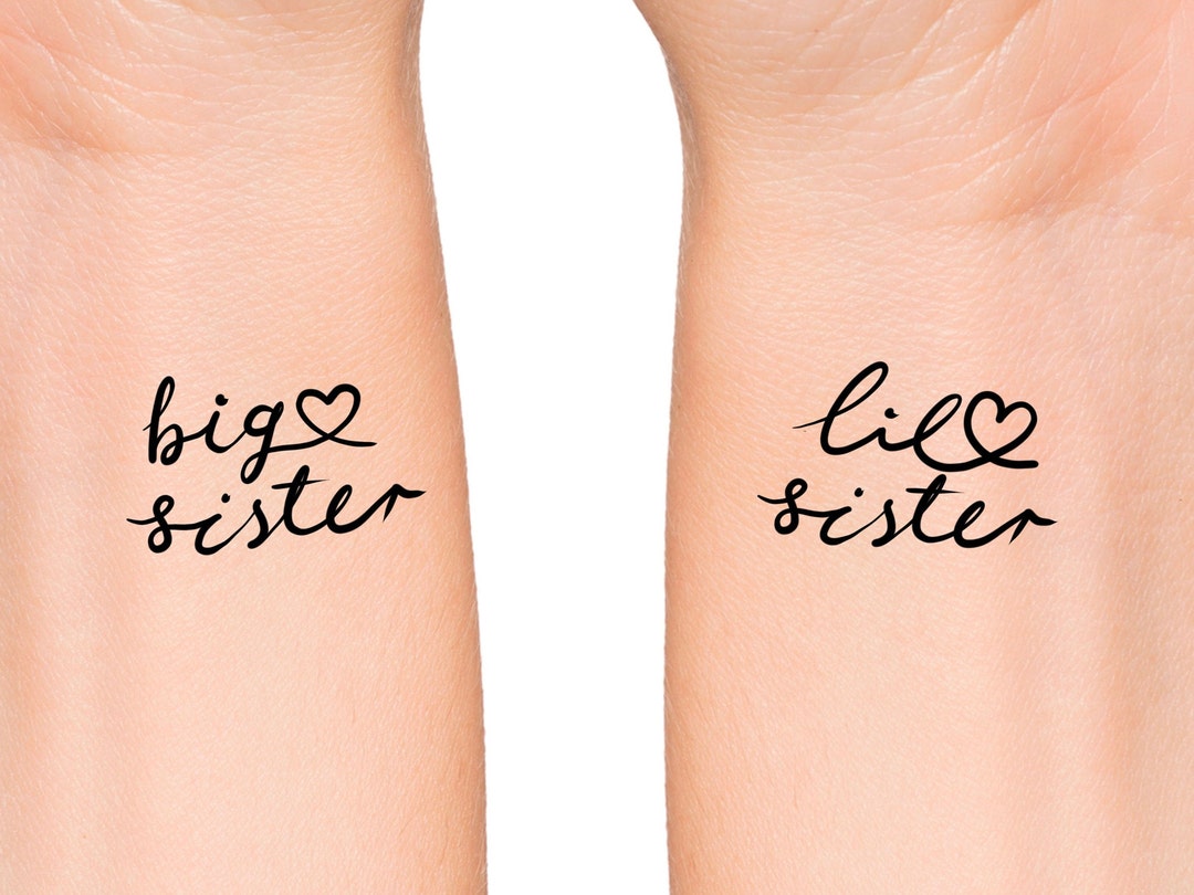 Big Sister Temporary Tattoo Baby Shower Gift Big Sister Tattoo Pregnancy  Gift Idea Kids Photo Shoot Prop Baby Announcement - Etsy