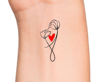 Mother Daughter Symbol Temporary Tattoo / Mother Child Symbol Tattoo - Etsy