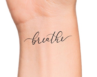 Breathe Temporary Tattoo