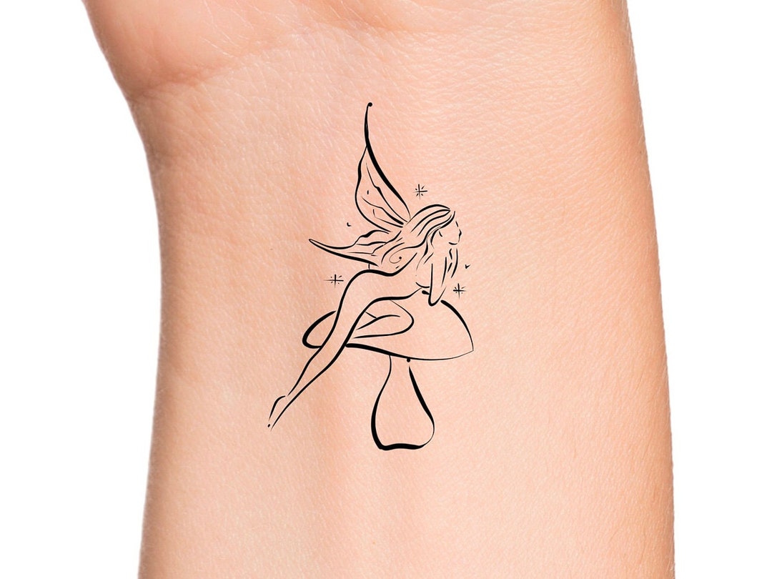 simple minimalist fairy tattoo - Google Search | Shoulder tattoos for  women, Tattoos for women, Small fairy tattoos