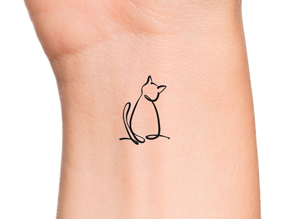 Cat Temporary Tattoo / Cat Tattoos / Animal Tattoos - Etsy