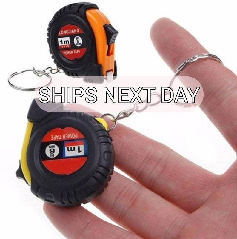 1.5 Tape Measure Keychains for Kids, Set of 12, Functional Mini Tape
