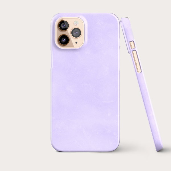 LILAC PURPLE Textured effect, Phone Case, iPhone Case, Samsung Case, Google Pixel,Minimal Plain Lilac Case, block colour, Minimal phone case