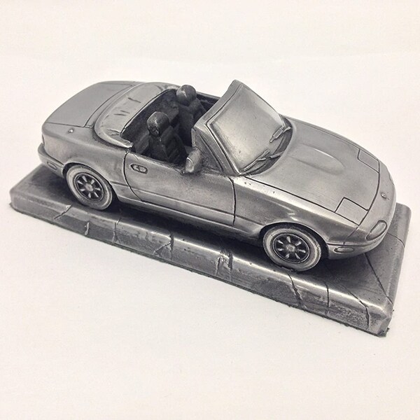 Classique Japon mx5 gauche conduire Pewter Effect 1.43 Scale Model Car Pewter Effect Model Car